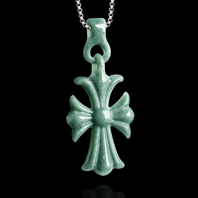 Women'S Accessories Jewelry - Натуральный бирманский жадеитовый кулон-крест, ожерелье, дизайнерские