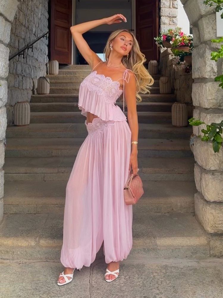 Women'S Vacation Accessories - Летний модный комплект 2026: укороченный топ