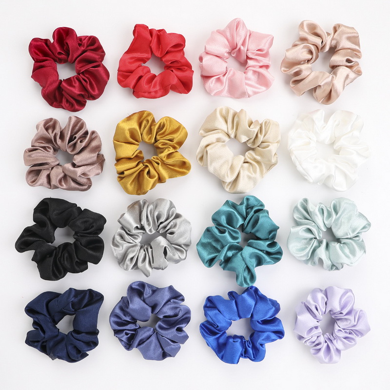 Hair Tie Velvet - Корейские однотонные шелковые резинки волосы для