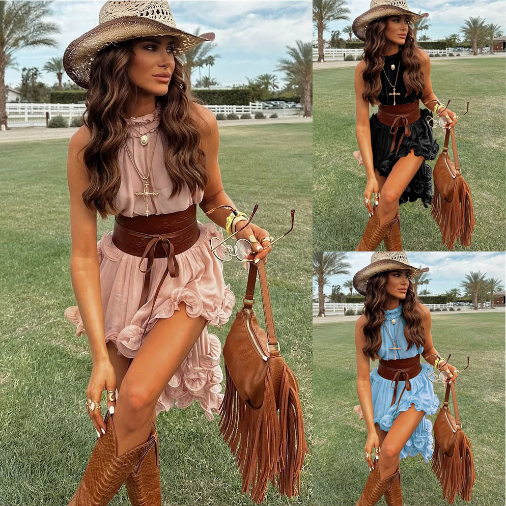 Women'S Vacation Accessories - Новый летний комплект из шифона: топ