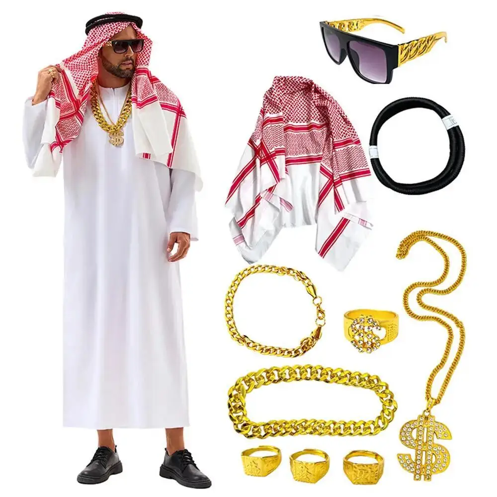 Women'S Vacation Accessories - Арабский костюм из Дубая, Белый халат