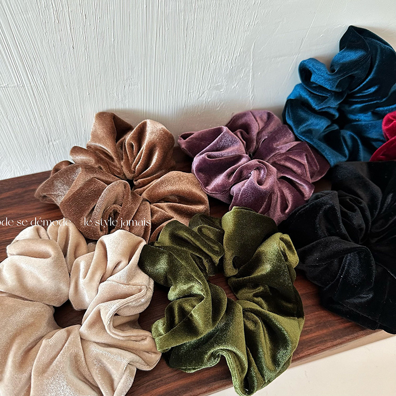 Hair Tie Velvet - Новейшие зимние женские большие бархатные резинки