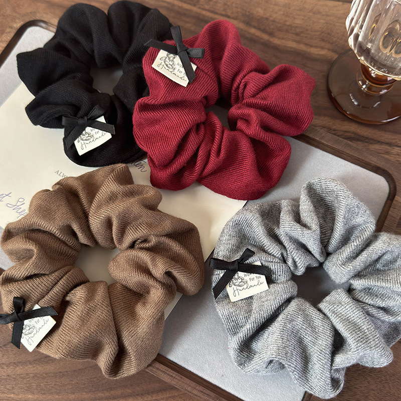Ретро банты, мягкие хлопковые  – обзор и цена Hair Tie Velvet