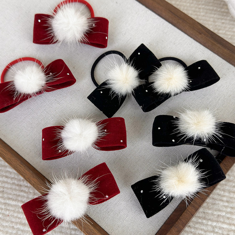 Зимняя бархатная головка, стан – обзор и цена Hair Tie Velvet