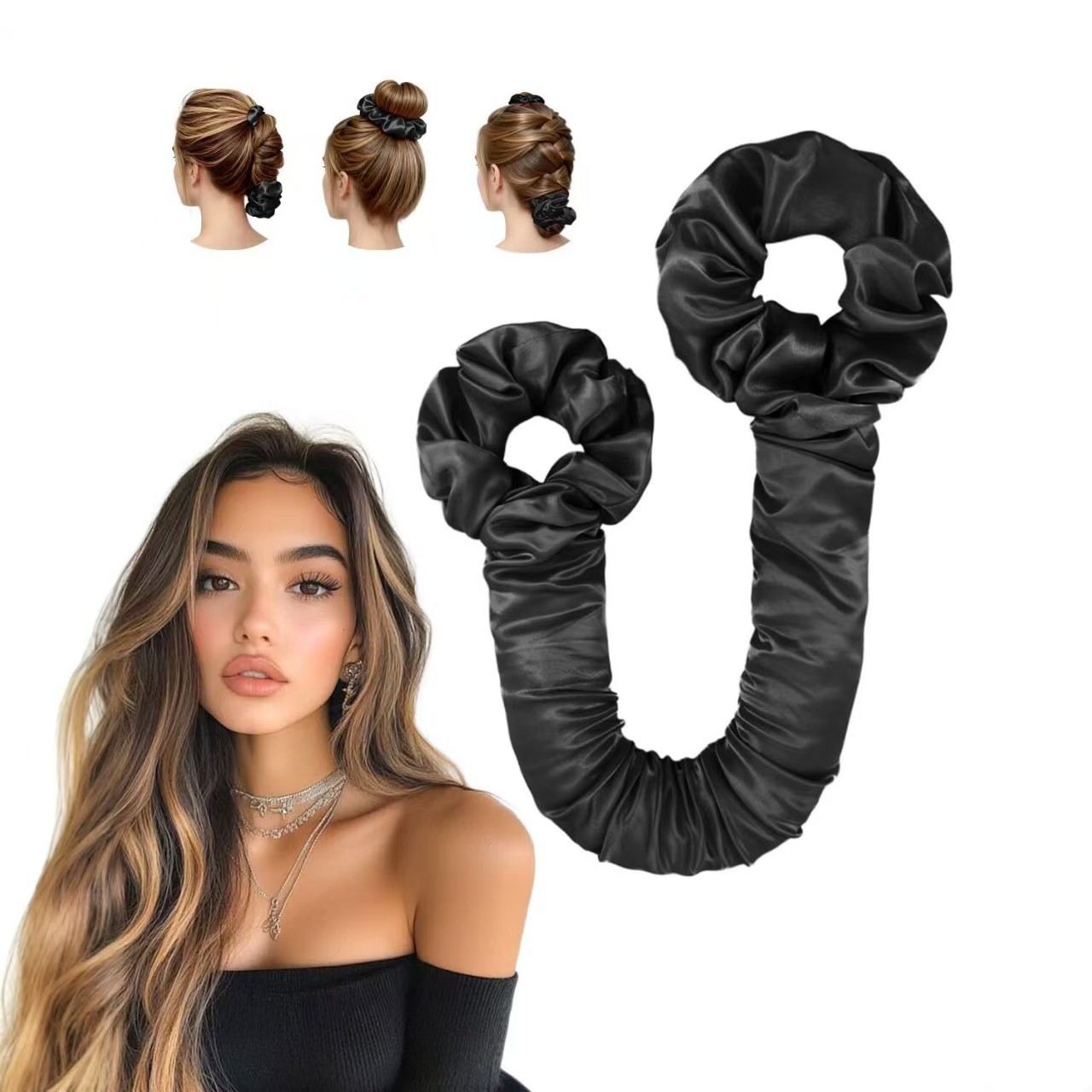 Набор для завивки волос без на – обзор и цена Scrunchie Satin Set