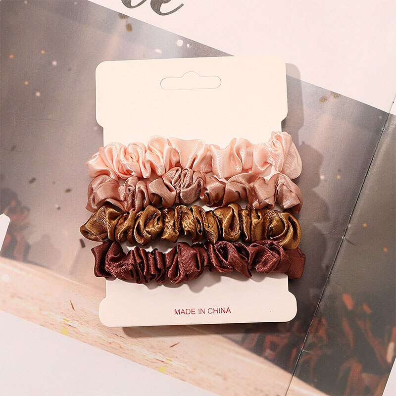 Набор из 4 эластичных резинок  – обзор и цена Hair Tie Velvet