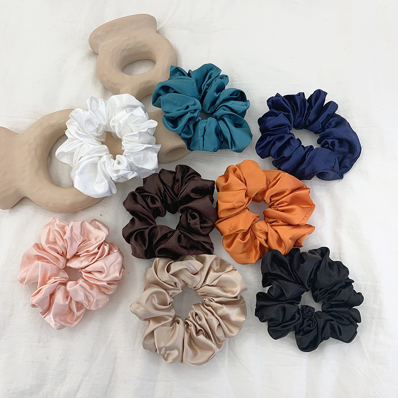 Модная шелковая однотонная бол – обзор и цена Hair Tie Velvet