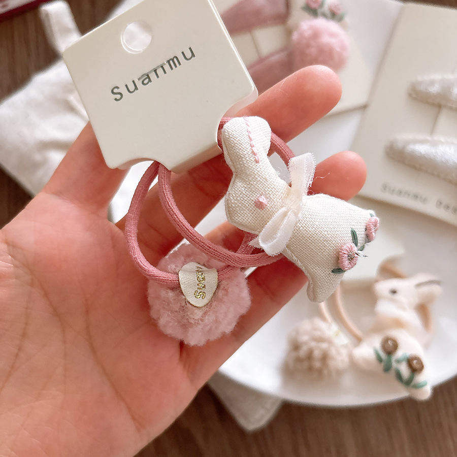 Осень Зима Сладкая 3D Вышивка  – обзор и цена Hair Tie Velvet