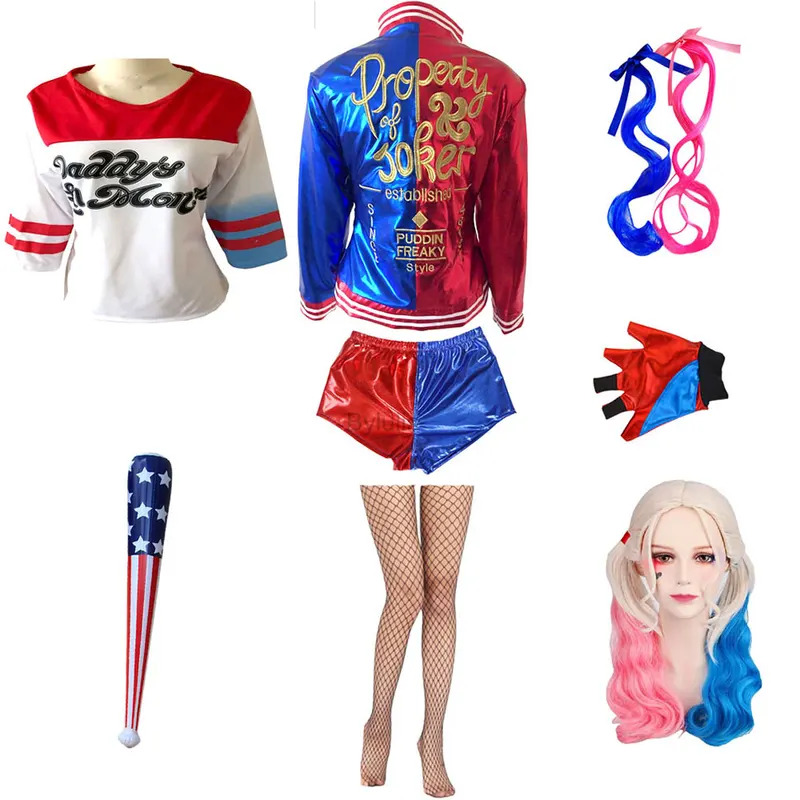 Аниме косплей для девочек и же – обзор и цена Women'S Harley Quinn Accessories